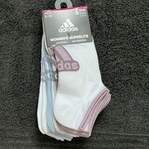 Adidas Women's Superlite Socks - White and Lavender